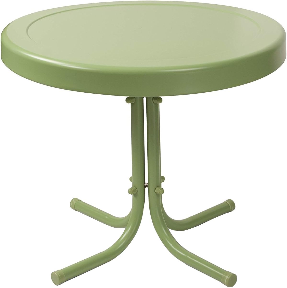 Crosley Furniture Gracie 3-Piece Retro Metal Outdoor Conversation Set with Side Table and 2 Chairs - Oasis Green