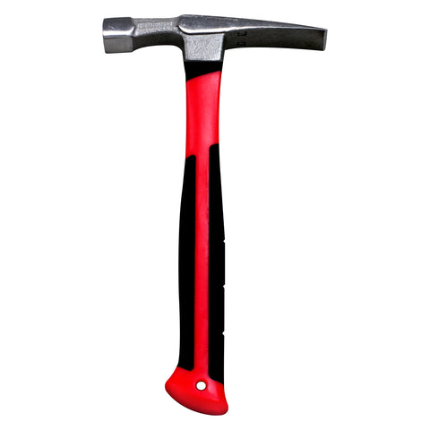 24 OZ BRICK HAMMER, FIBERGLASS HANDLE