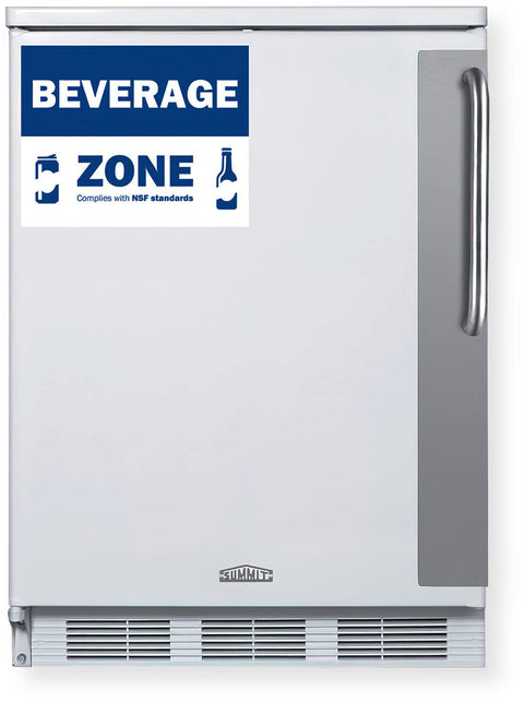 24 In. Wide All-Refrigerator ADA Height Left-Hand Door Swing