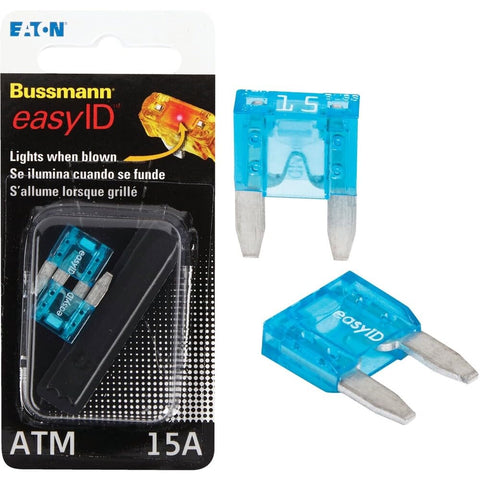 Blue Mini Auto Fuse, 15A, 2-Pk.