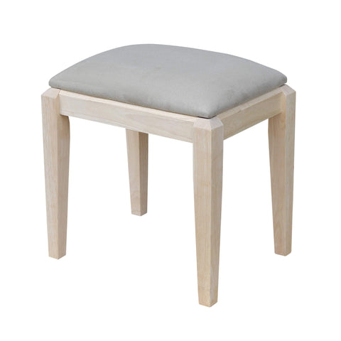 International Concepts Unfinished Vanity Bench, Unfinished