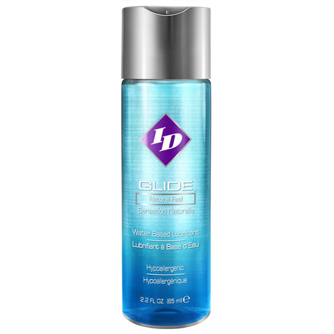 ID Glide 2.2 fl oz Water Based Personal Lubricant Hypoallergenic Lube for Men Women and Couples, Liquid Glide Natural Feel for Pleasure, Made in USA by ID Lubricants