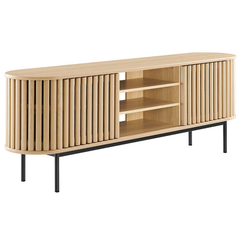 Modway EEI-6522-OAK Fortitude 71" TV Stand, Oak
