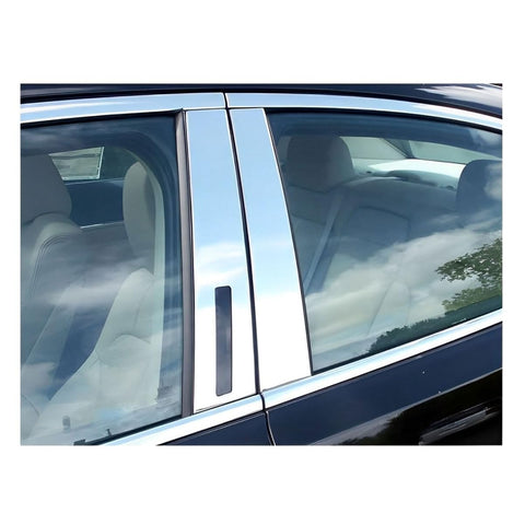 QAA is Compatible with 2009-2016 Lincoln MKS 6 Piece Stainless Pillar Post Trim PP49626