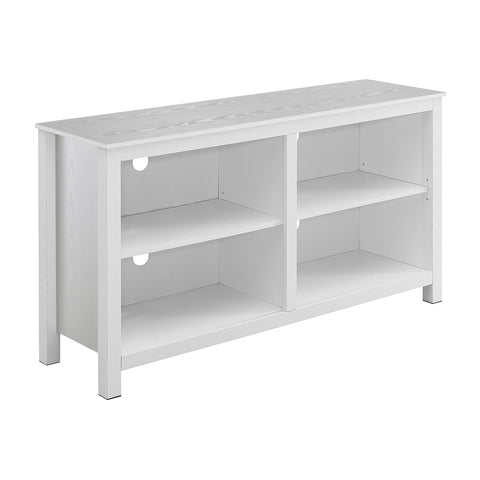 Convenience Concepts Montana Highboy TV Stand 58" - Four Tier Entertainment Center for TVs up to 65 Inches, Modern TV Mount with Shelves for Living Room, Family Room, White