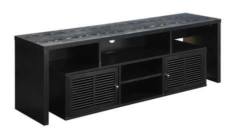 Convenience Concepts Lexington 65 inch TV Stand with Storage Cabinets and Shelves, Black