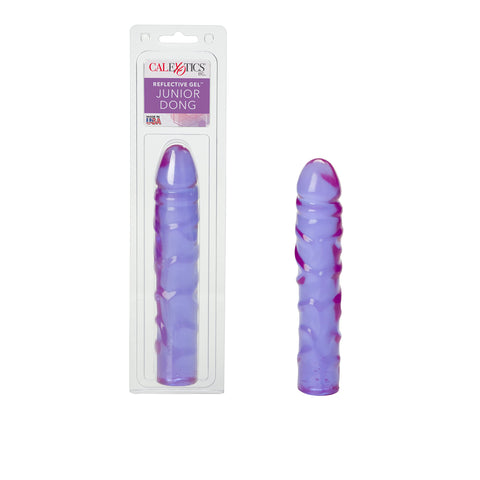 CalExotics Junior Dong 7.5 Inch Reflective Gel Dildo - Purple SE-0280-10-2