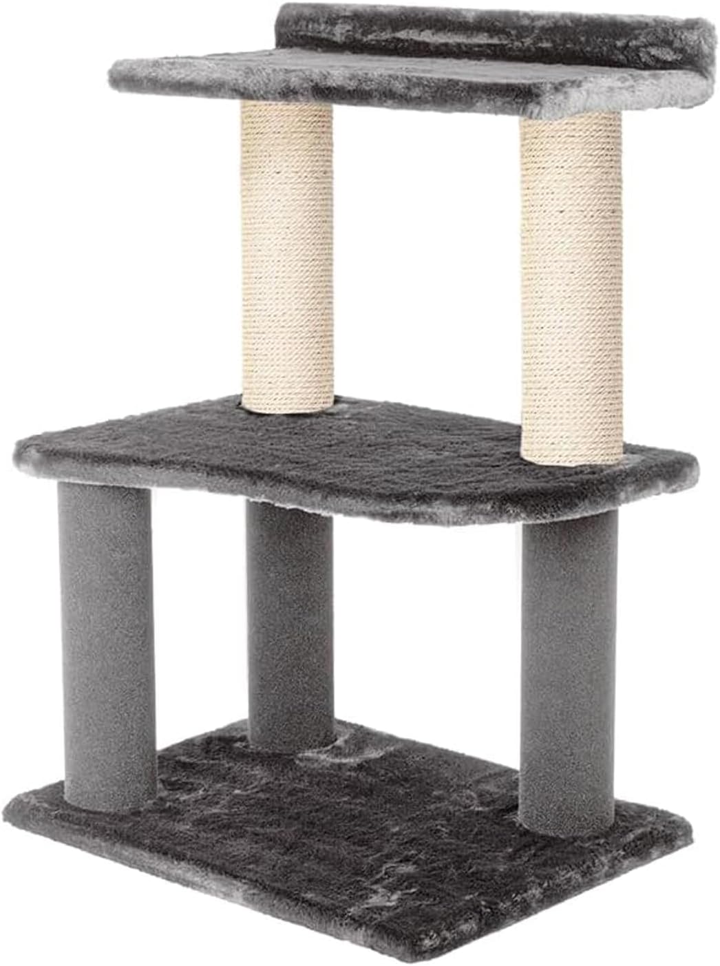34 Inch Classic Comfort for Indoor Modern Premium Cats and Kittens Scratcher Larger Base for Better Stability, (Grey/Natural)