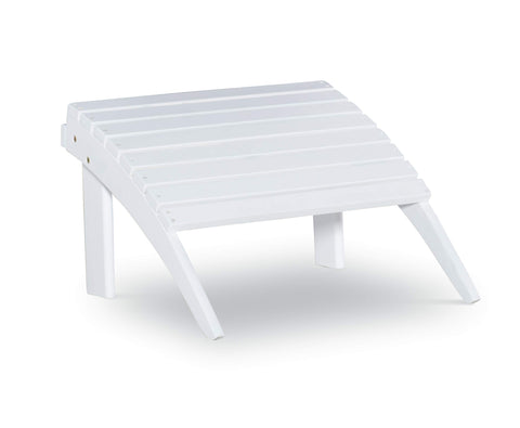 Linon Adirondack, White Ottoman,