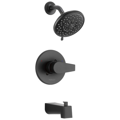 Peerless PTT14419-BL Tub and Shower Trim Kit Tub & Shower, Matte Black