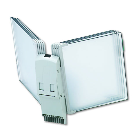 Tarifold Modular Wall Unit/Expansion Unit Reference System with 10 Display Pockets - Grey - 20 Sheet Capacity (TW271)