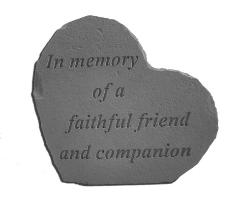 Kay Berry 8509 Small Heart Memorial Garden Stone, Multicolor