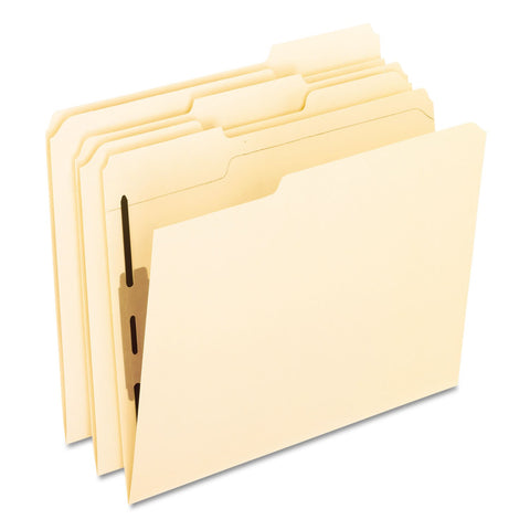 Pendaflex M13U1 Folders with One Bonded Fastener, 1/3 Cut Top Tab, Letter, Manila (Box of 50)