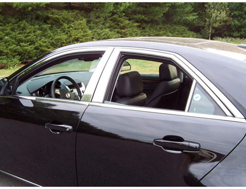 QAA is Compatible with 2008-2013 Cadillac CTS 10 Piece Stainless Window Trim Package, Includes Upper Trim and Pillar Posts, NO Window Sills WP48250