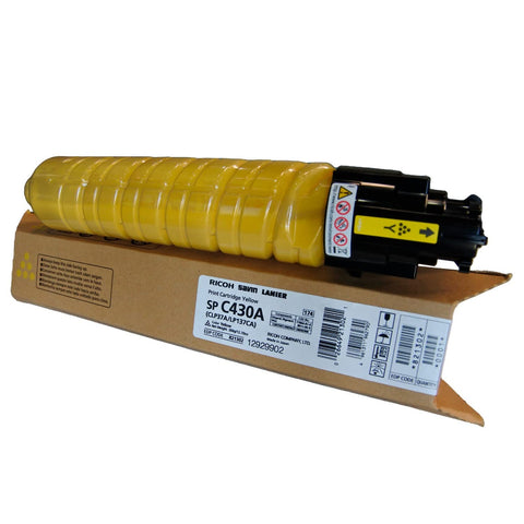 Ricoh SP C430A Original Toner Cartridge - Yellow - Laser - 21000-1 Each
