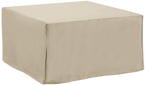 Square Outdoor Coffee Table And Ottoman Furniture Cover Tan