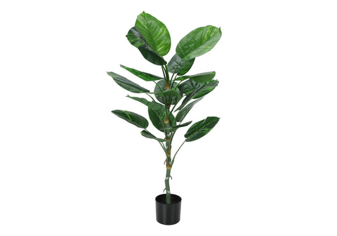 Monarch Specialties I 9519 Artificial Plant, 54" Tall, Dieffenbachia Tree, Indoor, Faux, Fake, Floor, Greenery, Potted, Real Touch, Decorative, Green Leaves