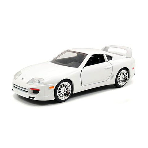 Jada Toys Fast & Furious 1:24 Brian's Toyota Supra Die-cast Car White, toys for kids and adults (97375)