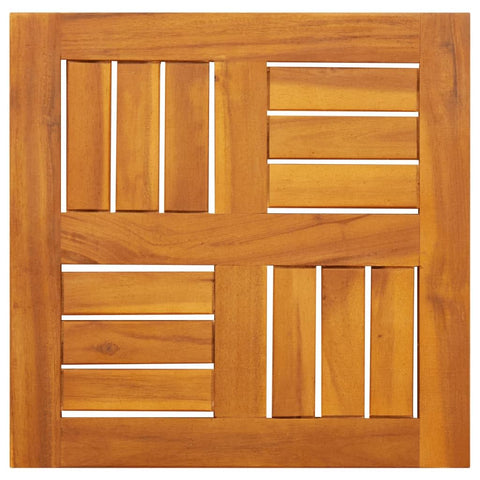 vidaXL Table Top - Acacia Wood, 15.7"x15.7"x0.8", ic Square Tabletop for Garden, Patio, Dining, Versatile Use