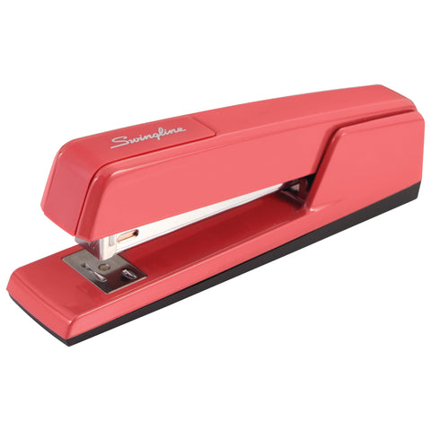 Swingline Stapler, 30 Sheet Capacity, 747 Classic Stapler, Jam Free, Metal, Lipstick Red (74718)