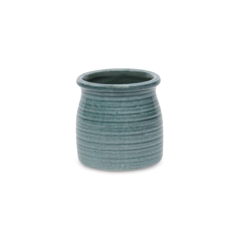 Cheungs Celadon Green Curved Ceramic Planter