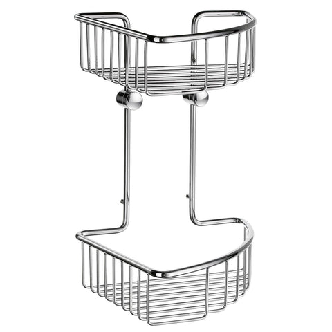 Smedbo SME_DK1022 Soap Basket Corner 2 Level, Polished Chrome