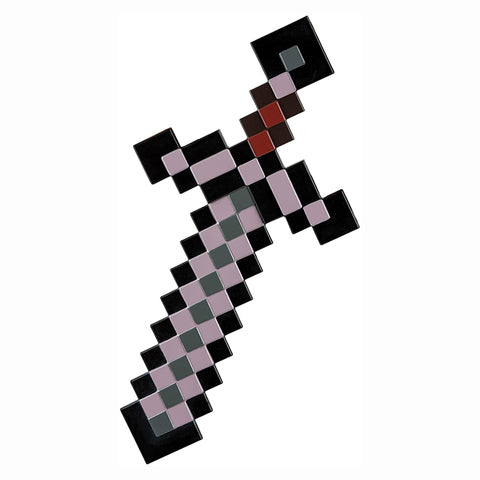 Minecraft Netherite Sword Costume Accessory, Official Plastic Dress Up Prop, One Size