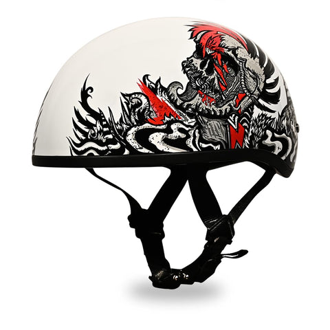 D.O.T. Daytona Skull Cap- W/ Rockin' Reaper- M