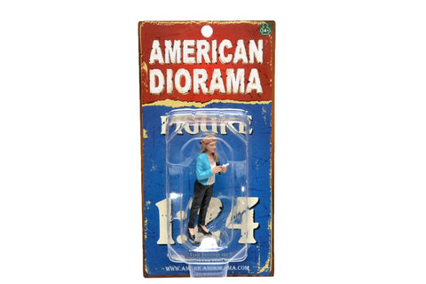 American Diorama Camera Crew Figure IV Pretty Reporter for 1:24 Scale Models