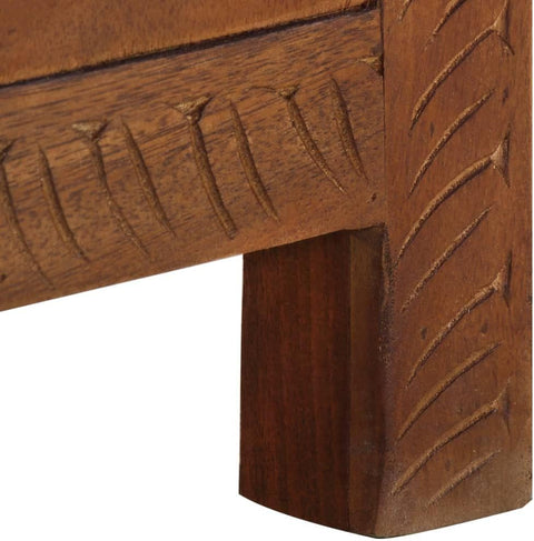 SKM Storage Box 43.3"x11.8"x15.7" Solid Mango Wood