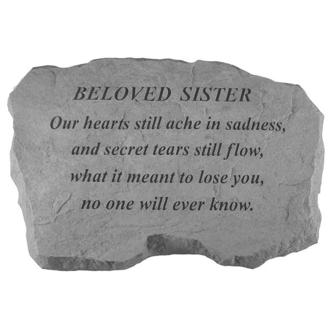 Kay Berry- Inc. 99120 Beloved Sister-Our Hearts Still Ache In Sadness - Memorial - 16 Inches x 10.5 Inches x 1.5 Inches