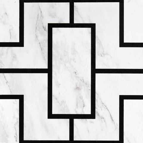 Retro Self Adhesive 12-Inch Vinyl Floor Tiles, 20 Tiles - 12" x 12", Affinity Pattern - Peel & Stick, DIY Flooring for Kitchen, Dining Room, Bedrooms & Bathrooms by Achim Home Decor