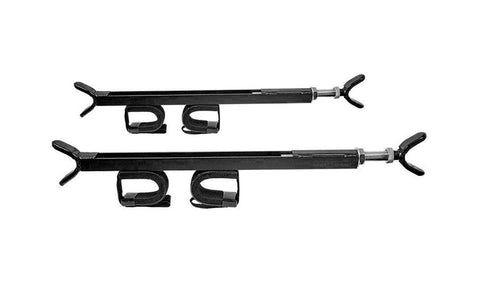 Great Day Quick-Draw Overhead Gun Rack - For UTVs With Roll Bar Depth of 23-28in - Black Powder-Coated Finish - 2 Gun Model, QD850-OGR