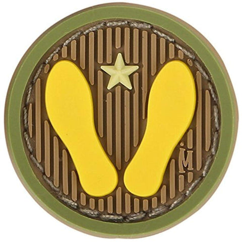 Maxpedition Yellow Footprints 1" x 1" (Arid)