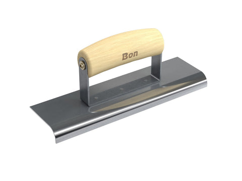 Bon 12-453 9-Inch by 2-1/2-Inch Stainless Steel Concrete Sidewalk Edger with 1/2-Inch Radius and 5/8-Inch Deep Wood Handle