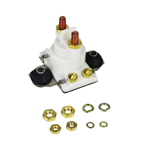 ARCO STARTING & CHARGING SW097 Solenoid for Mercury & Mercruiser - 12 Volt, Isolated Base, White Housing