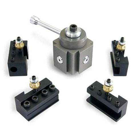 HHIP 3900-5350 Mini Aluminum Quick Change Tool Post and Holder Kit