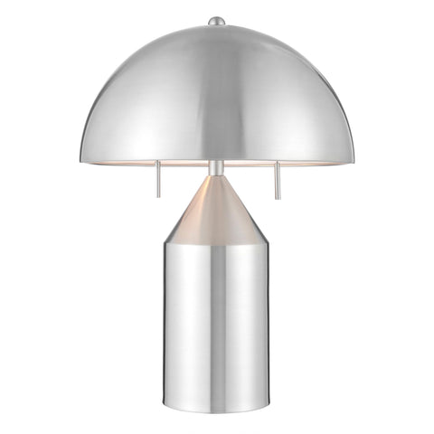Lite Source Ranae 21 1/2" Brushed Nickel Modern Mushroom Table Lamp