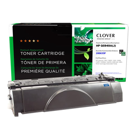 Clover Remanufactured Toner Cartridge Replacement for HP Q5949A | Black | Extended Yield