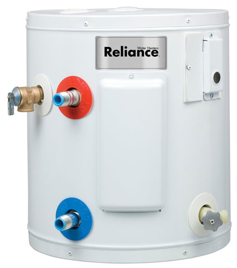 Reliance 10 Gallon 6 10 SOMSK Electric Water Heater, White