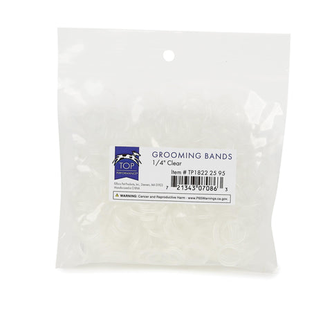 Top Performance Grooming Bands 1/4in Clear