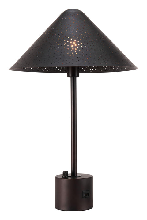 Zuo Cardo Table Lamp Bronze, Bronze Table Lamp, Modern Style, Dimmable, Steel, Lighting Table Lamps, 13" W x 13" D x 20.1" H