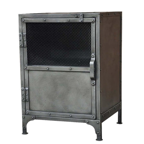 Moti Sheridan Metal Side Cabinet in Gray