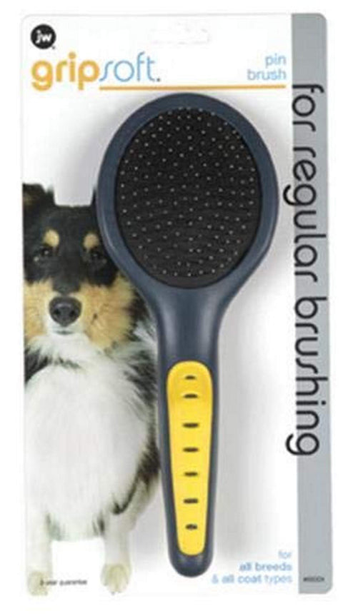 JW Pet Company GripSoft Pin Brush Dog Brush