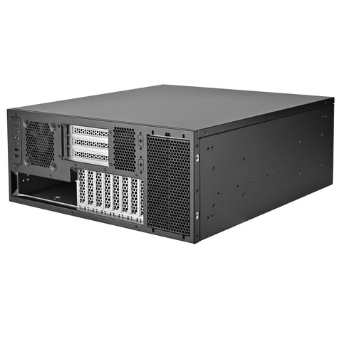 4U rackmount server chassis Steel black Bezel plus Steel body support EEB M/B 2 x 5.25 In. drive bay or 2 x 3.5 In.bay or 4 x 2.5 In.bay 2 x 2.5 In.bay
