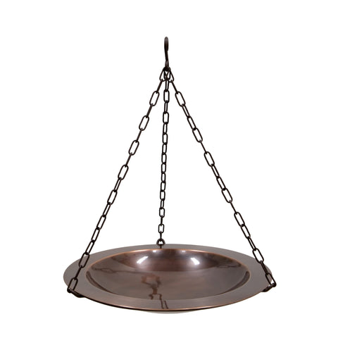 Achla Designs 201-6107 18" Classic Hanging Birdbath, Antique Copper Finish