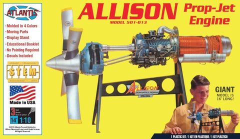 Plastic Model Kit - Allision Prop Jet 501-D13 Engine