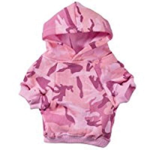 Casual Canine Camo Hoodie for Dogs, 7" XS, Pink