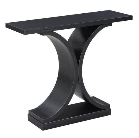 Convenience Concepts 121899BL Newport Infinity Console Table, Black