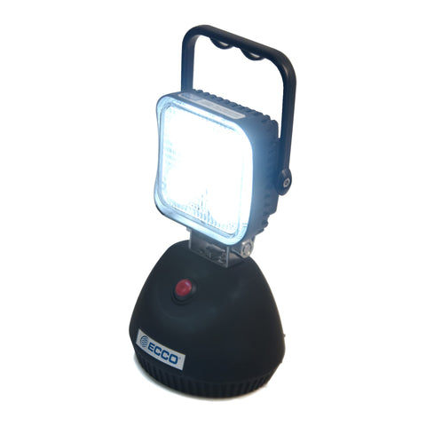 Ecco EW2461 Work Light Battery Powered, Square, Magnet Mount, Black Housing, White